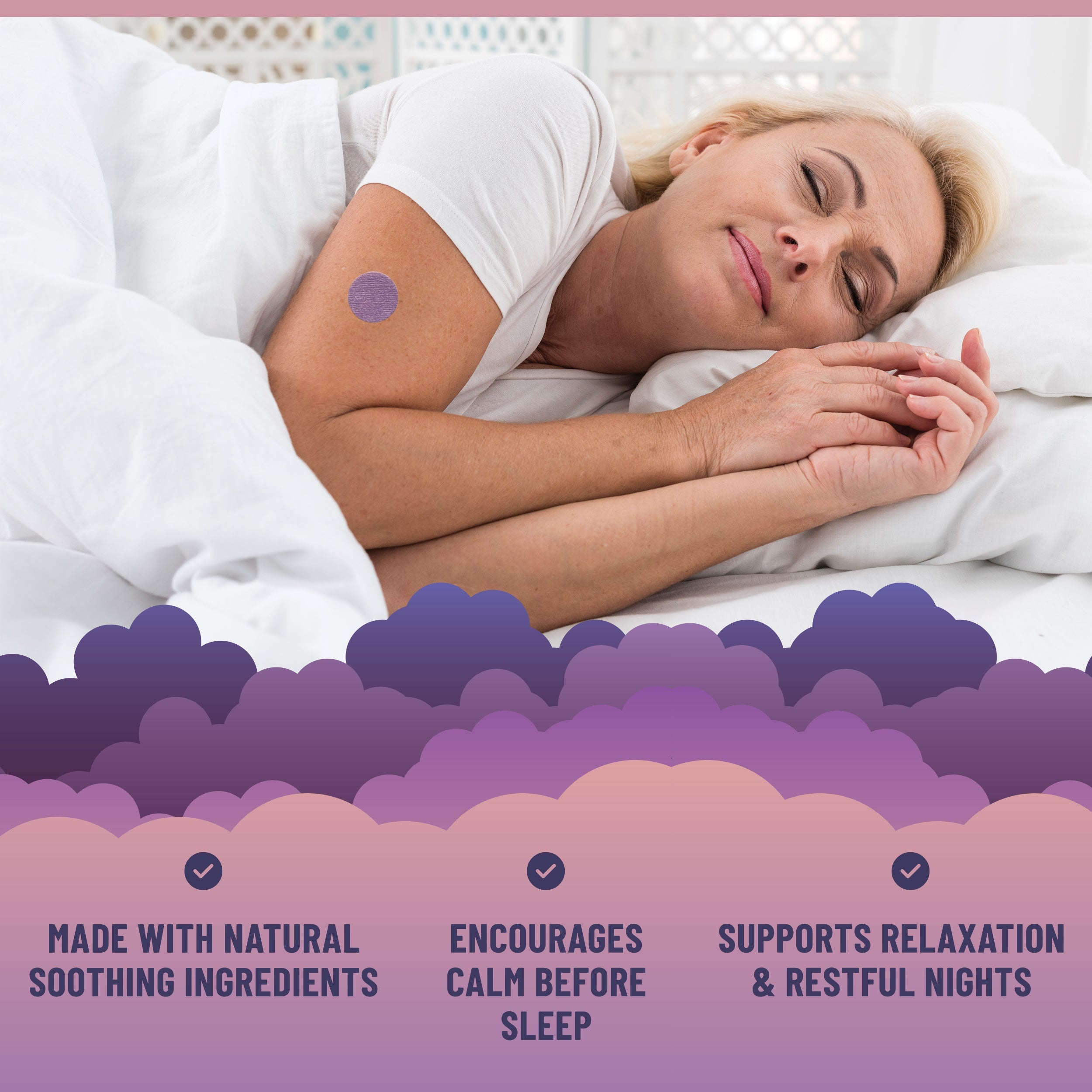 Natural Sleep Patches with Melatonin Lavender and Herbal Relaxation Support