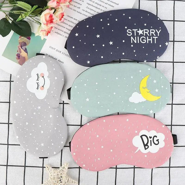 Cute Lightweight Eye Mask for Daily Sleep & Travel Comfort