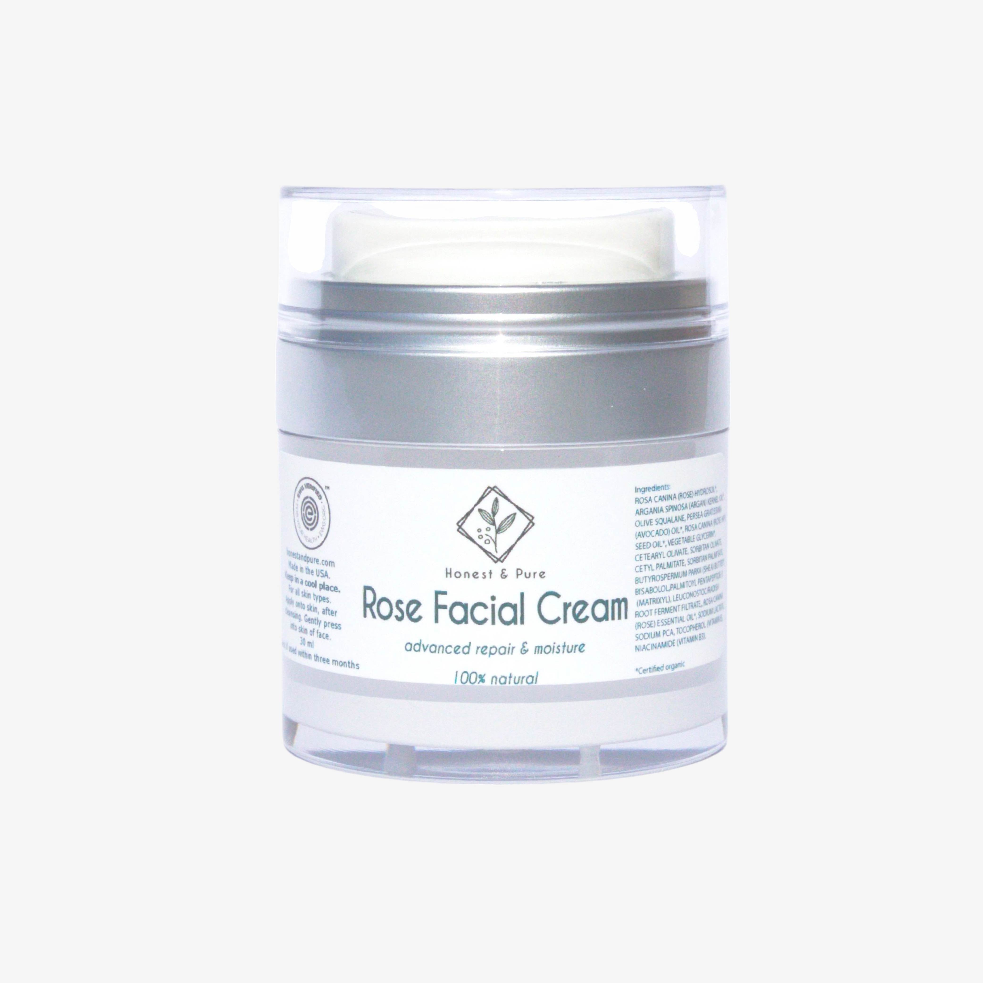 Rose Anti-Aging Face Cream and Moisturizer for Hydrated Skin Care