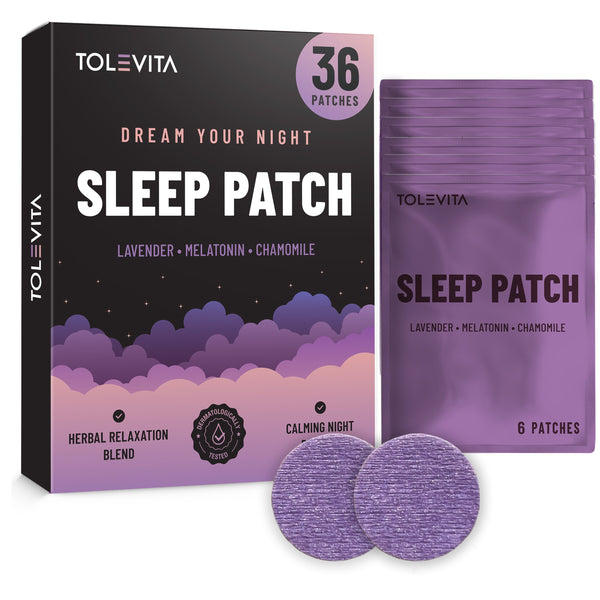 Natural Sleep Patches with Melatonin Lavender and Herbal Relaxation Support