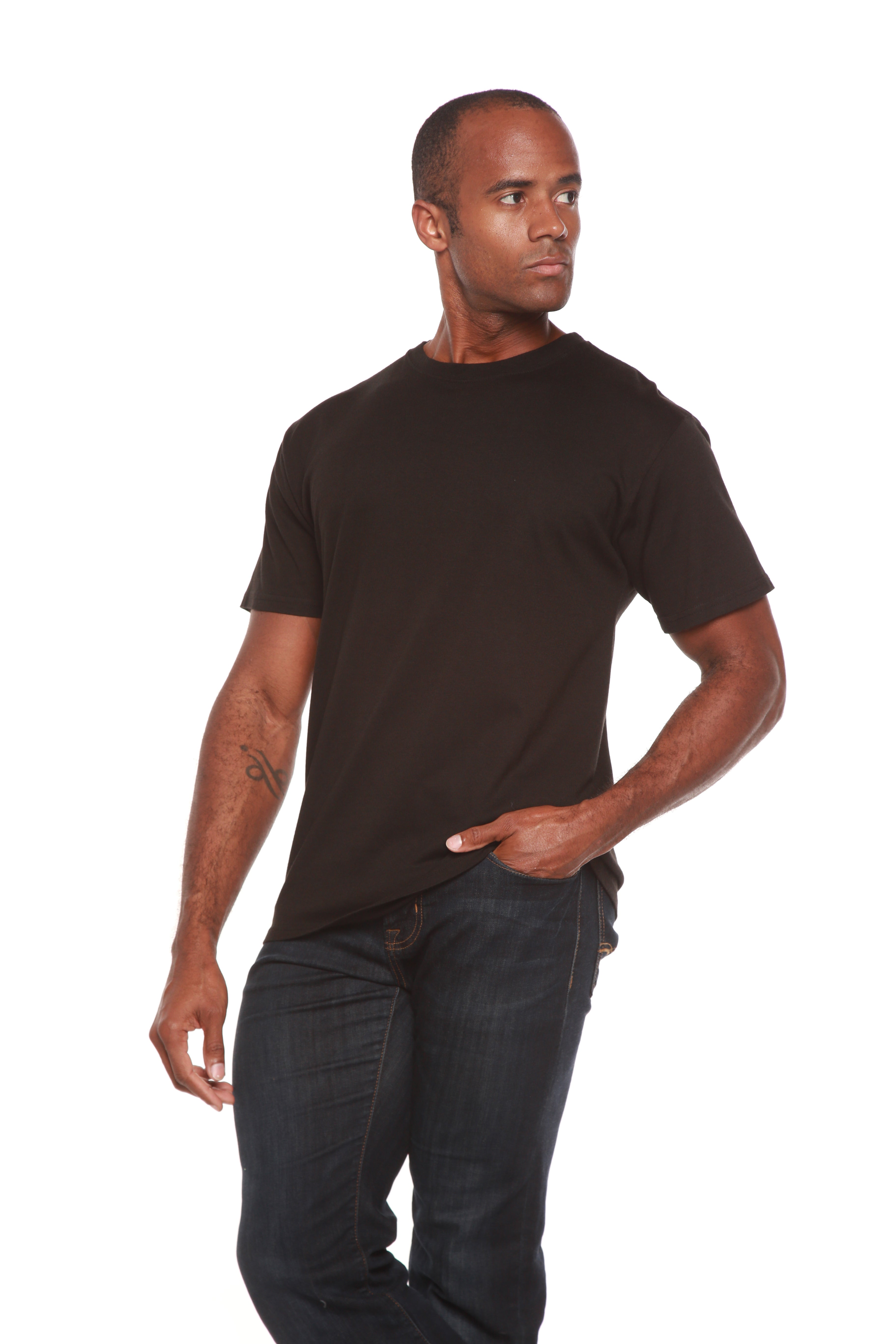 Men’s Bamboo Crew Neck T-Shirt – Ultra Soft Breathable Everyday Tee