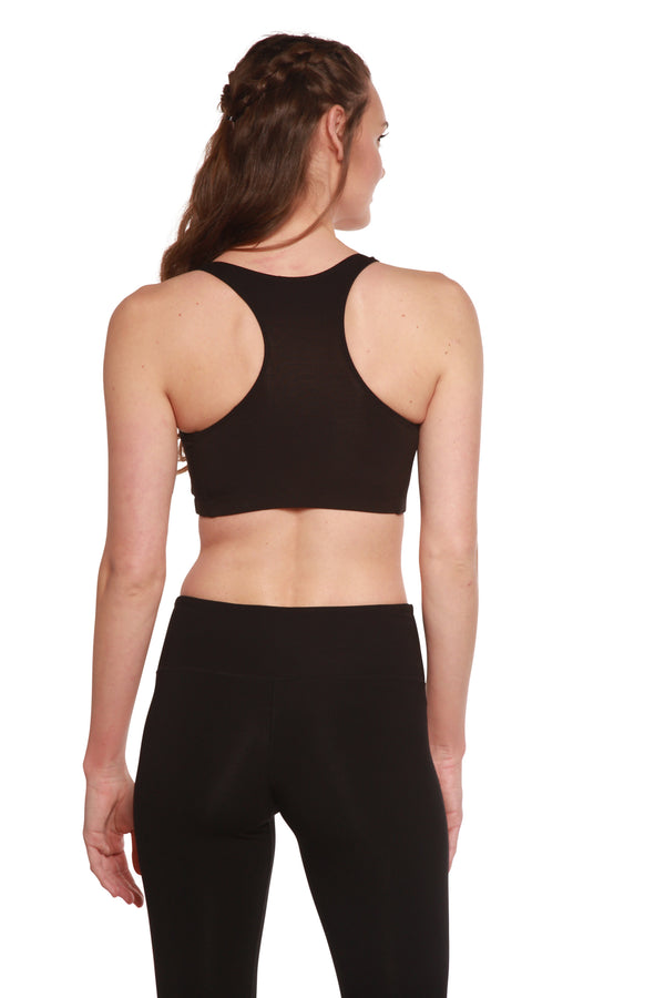 Women's Bamboo Sports Bra – Organic Cotton Yoga & Workout Bra