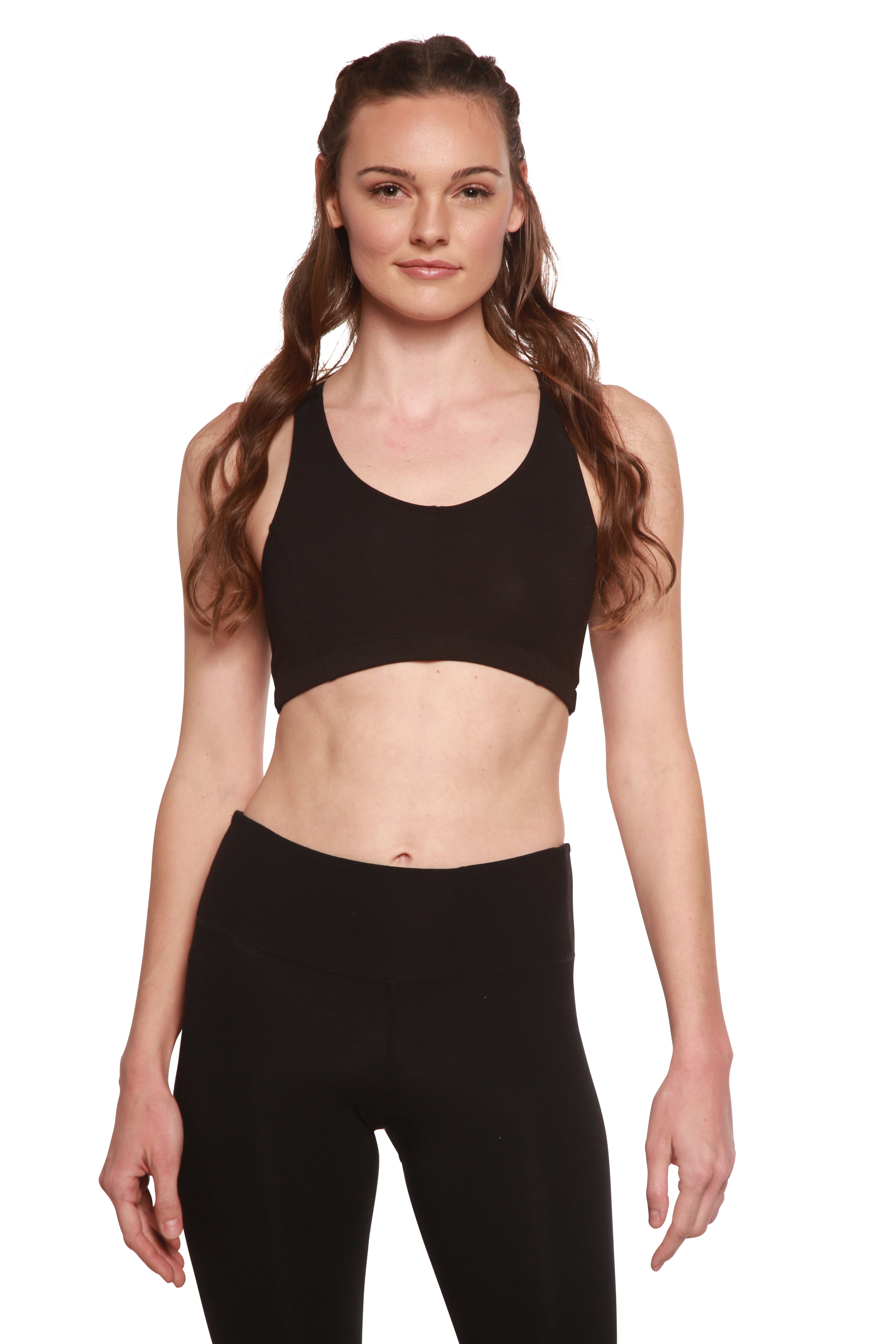 Women's Bamboo Sports Bra – Organic Cotton Yoga & Workout Bra