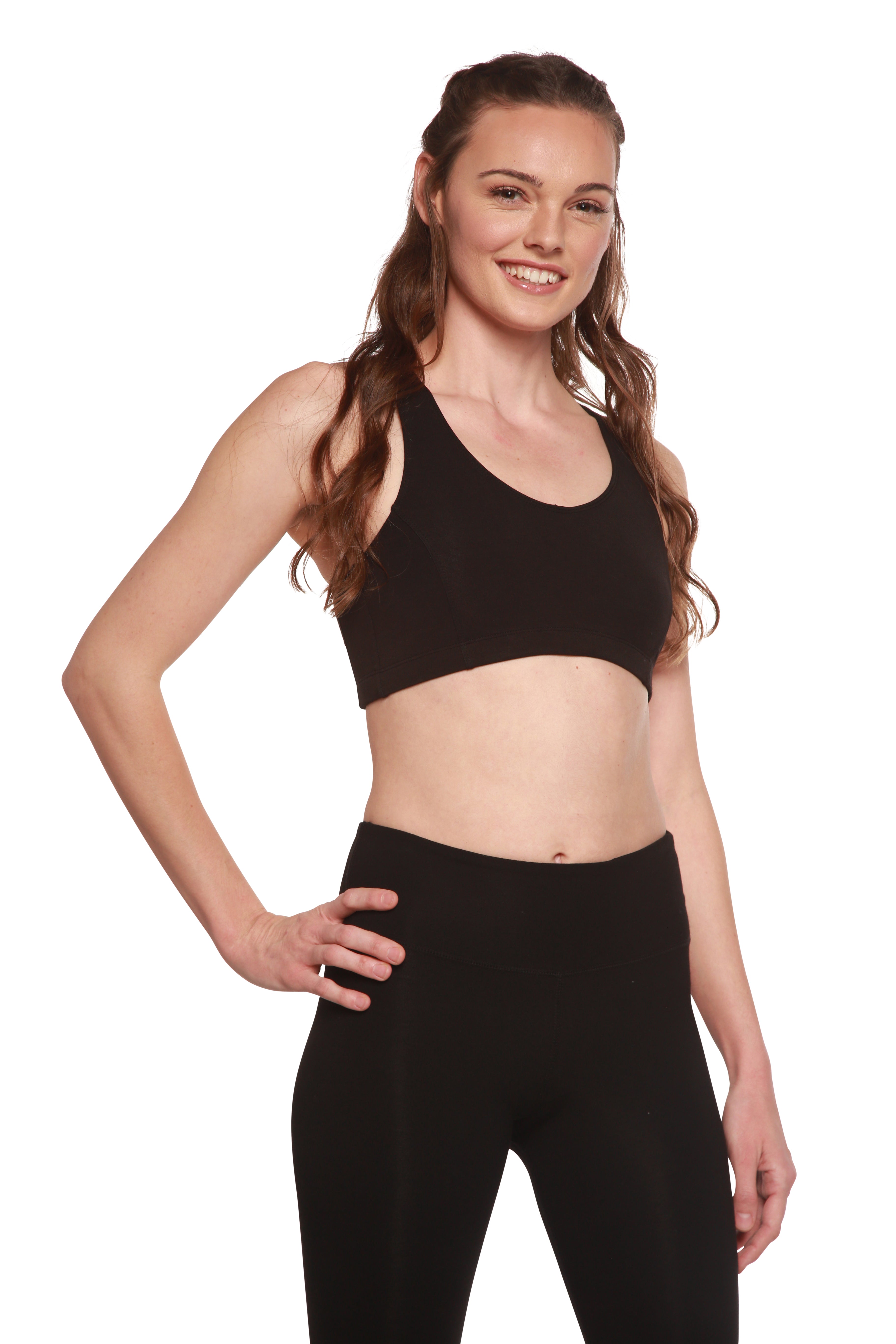 Women's Bamboo Sports Bra – Organic Cotton Yoga & Workout Bra